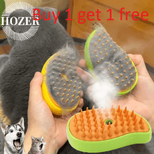 (Freeship)(Buy 1 get 1 free) Cat Steam Brush Steamy Dog Brush Built-in Electric Spray Cat Hair Brushes for Massage Pet Grooming Comb Hair Removal Comb