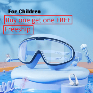 (Buy 1 get 1 FREE)Seago Swim Goggles 2 Pack Anti-Fog Anti-UV Wide View Swimming Goggles for Kids 3-14