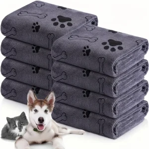(Buy 1 Get 1 Free)(Freeship)  24*40inch Quick-Drying Microfiber Dog Towel Absorbent Pet Bath Product Fiber Quick-drying Bath Towel Car Wiping Cloth Pet Supplies