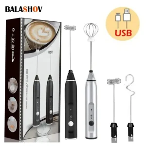Electric Whisk Foam Maker for Coffee, Lattes, Cappuccino...