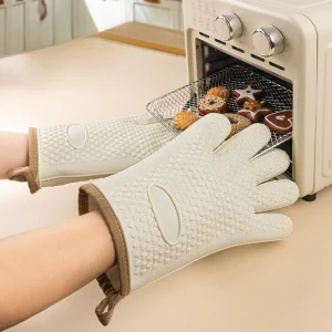 KITCHENAID Ribbed Soft Silicone Oven Mitt 2-Pack Set, 7.5"x13"