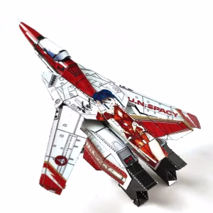 DIY - VF 1S Fighter- 3D Metal Puzzle Colorful Lynn Minmay Anime Deformable Fighter Assembly Model Puzzle Jigsaw Kids Adult Toys