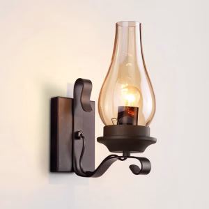 Retro Industrial Iron Wall Lamp Vintage kerosene Wall Light For Restauran Cafe  Hotel Loft Sconce