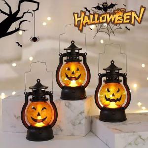 Pumpkin LED lantern, flashlight, retro kerosene lamp
