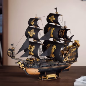 DIY -  Seahouse Barque Model -Rokr -3D Puzzle Wooden Z58