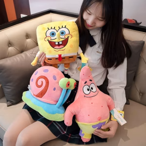 13inch/33cm Spongebob ,Patrick, Squidward, Krabs ,Gary  Stuffed Plush Toy Z74